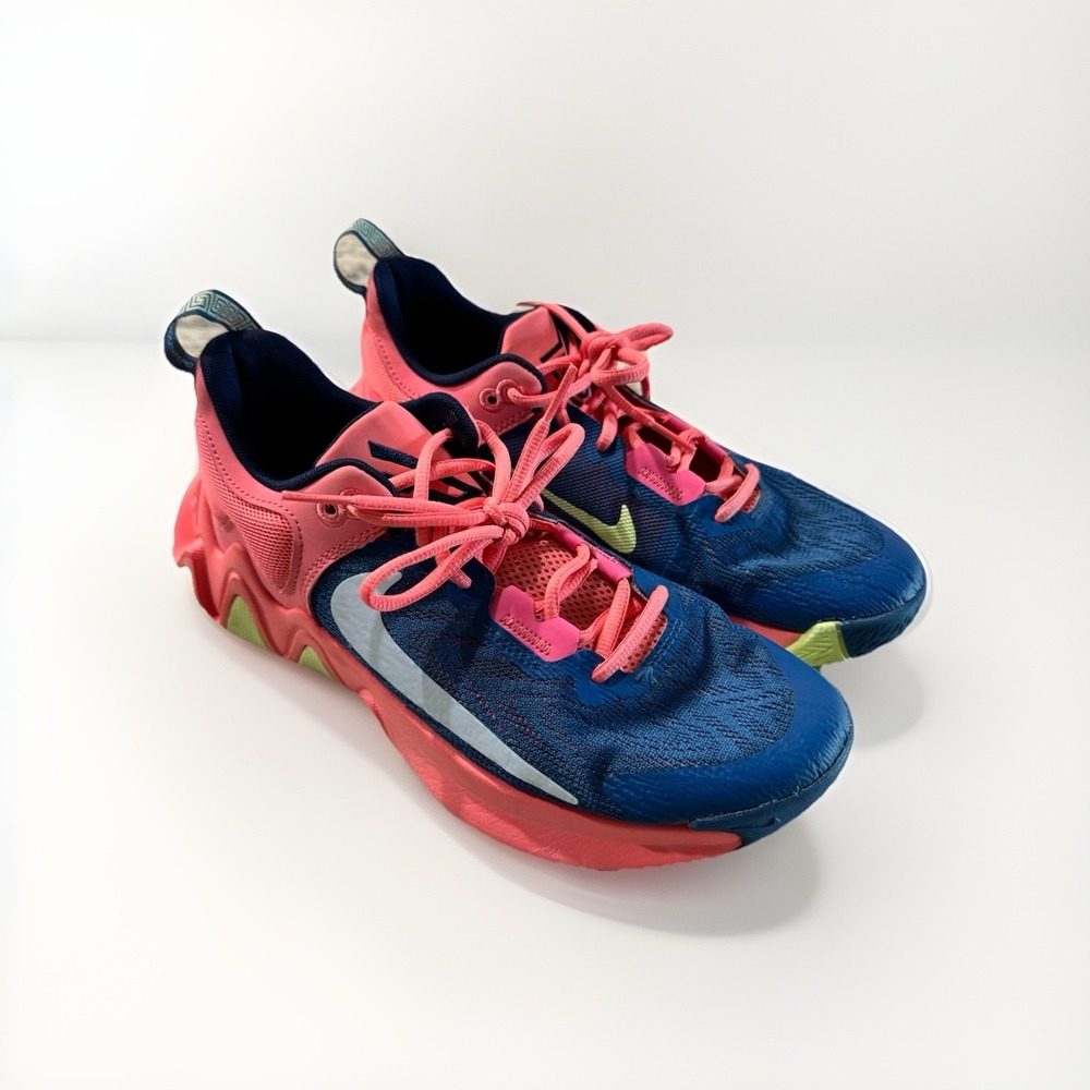 Nike Giannis Immortality 2  "Dark Marina Blue Laser Crimson" colorway.  Sz‎ 9